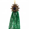 Pearl & Emerald & Sapphire Antique Victorian Style Necklace